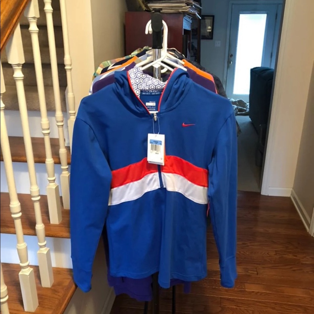 Nike Hoodie In Royal/Red/White Size M NWT